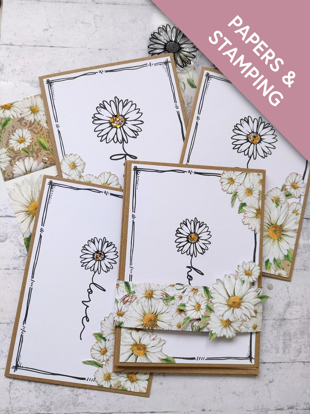 Daisy Notelet Gift set