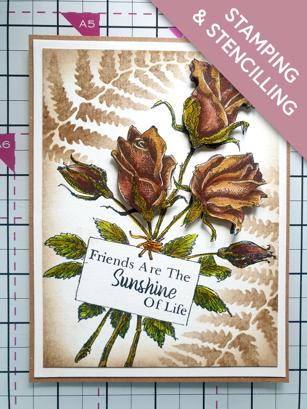 Flower Hugs (card created by Sharon)