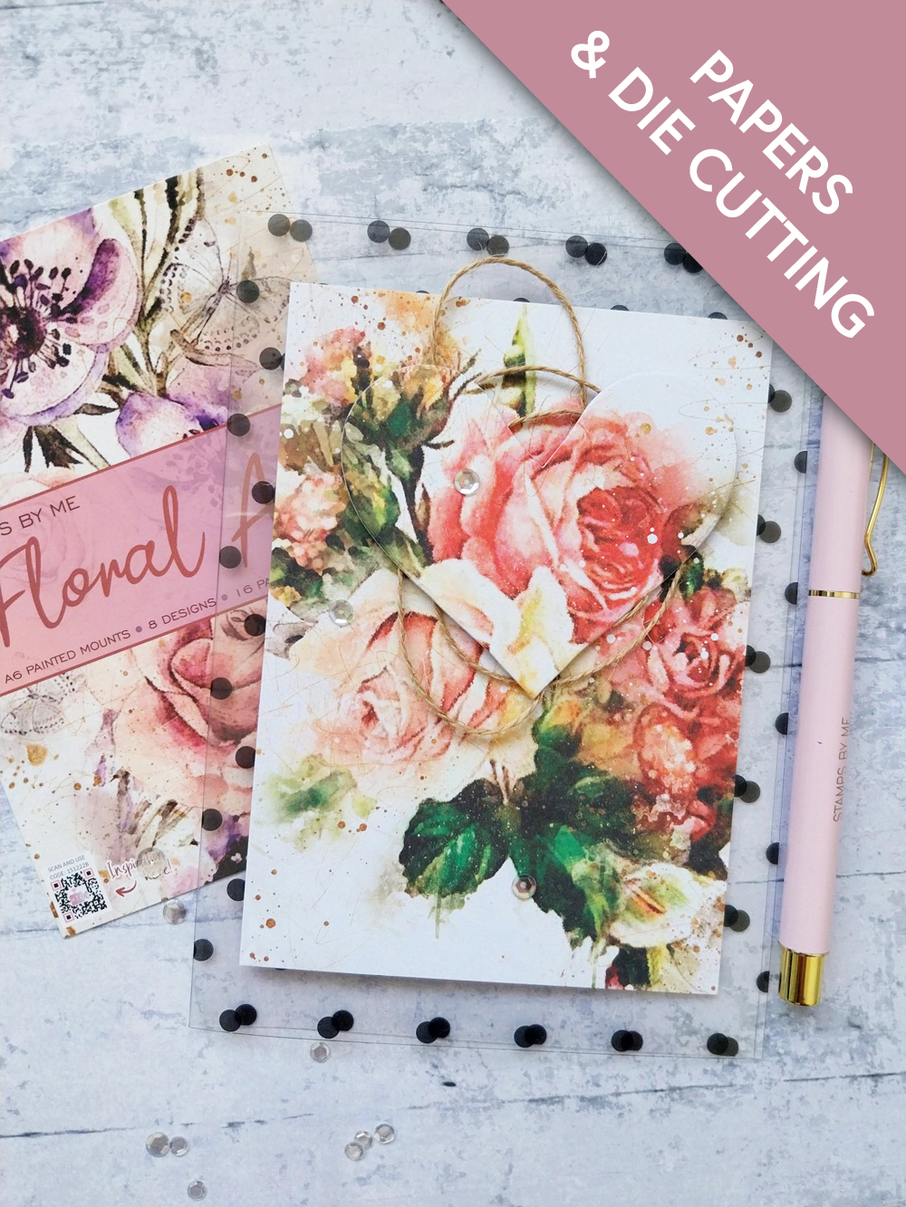 Floral Acetate Card