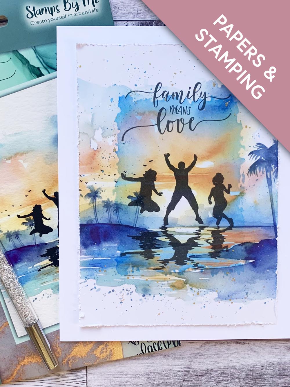 Family Means Love (card created by Elaine)