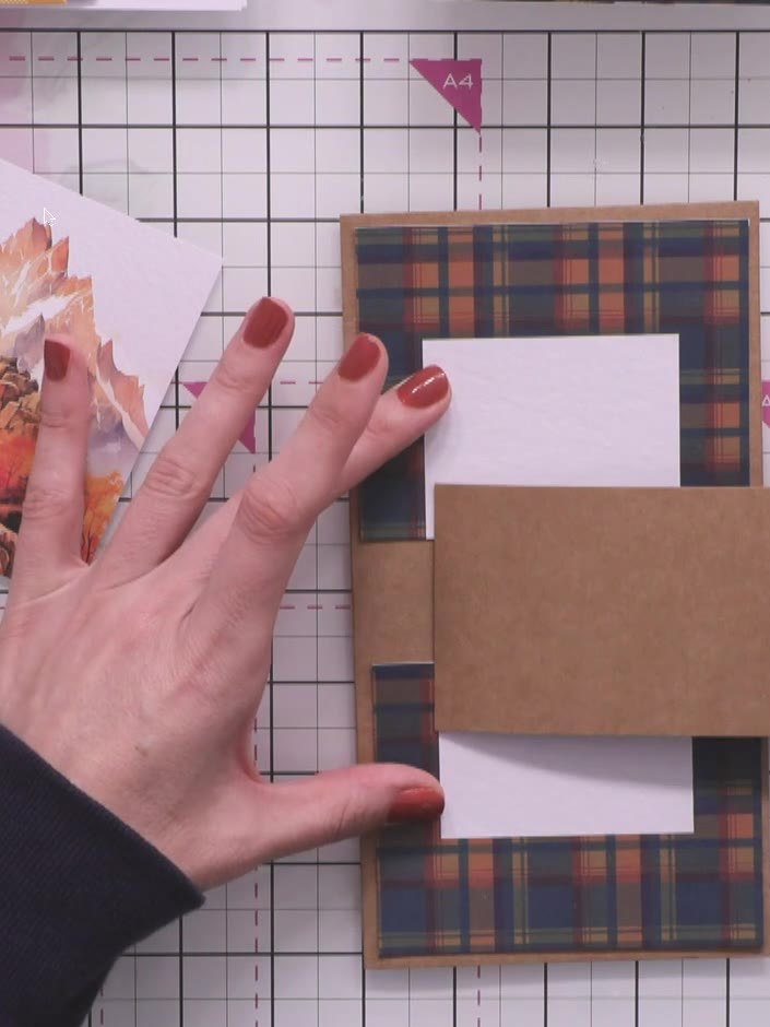 Step 5: Ink the white edges of your card panels with black ink using an ink pad to neaten the appearance and create a 