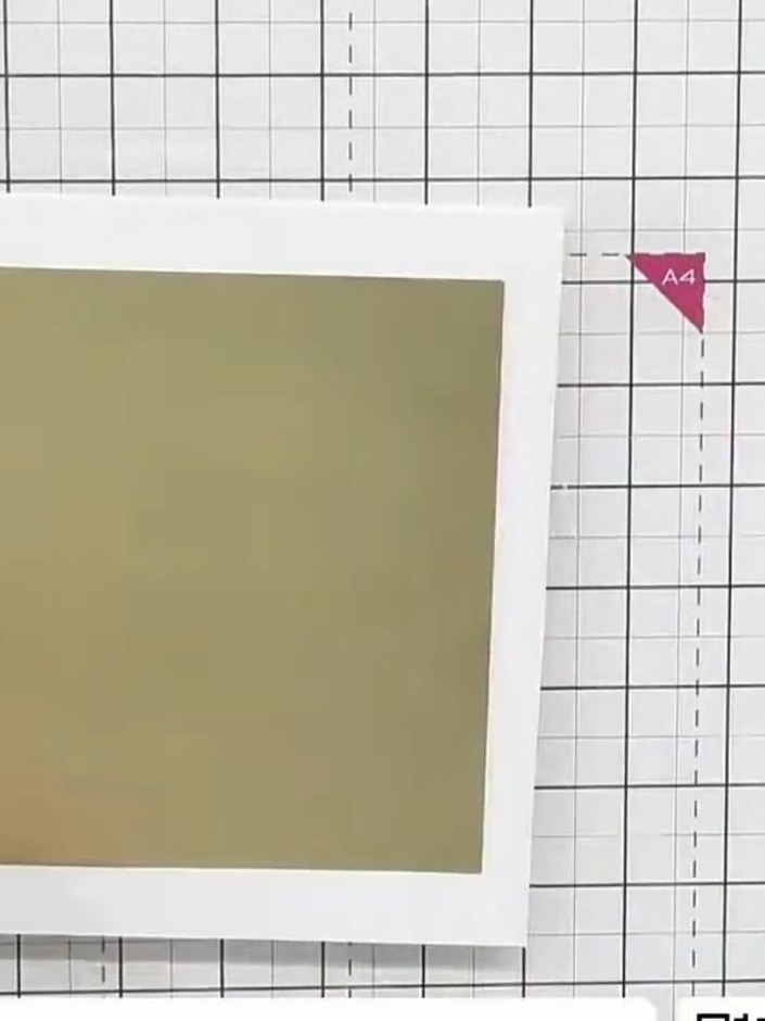 Step 5: Adhere the gold coloured mount into the window aperture of your card using tape or glue. Position it carefully