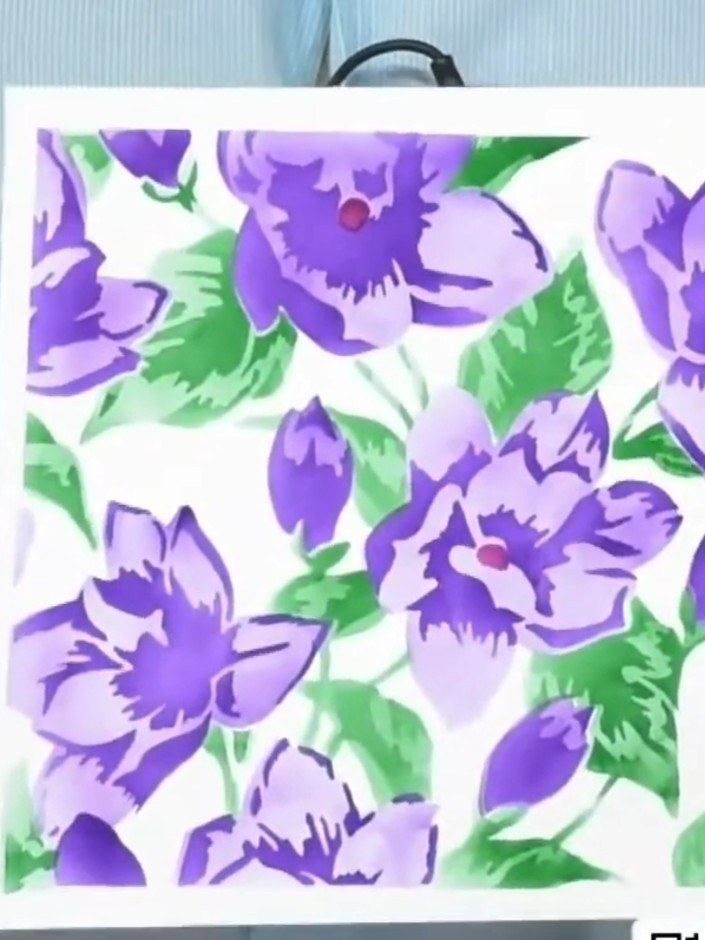 Tarjeta de flores por capas Quattro D con polvo para embossing - the finished project