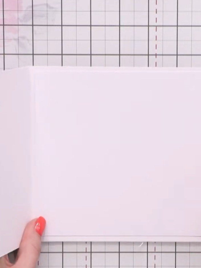 Step 2: Cut three white card panels to layer onto your card base. Position each panel on the card base to check the fi