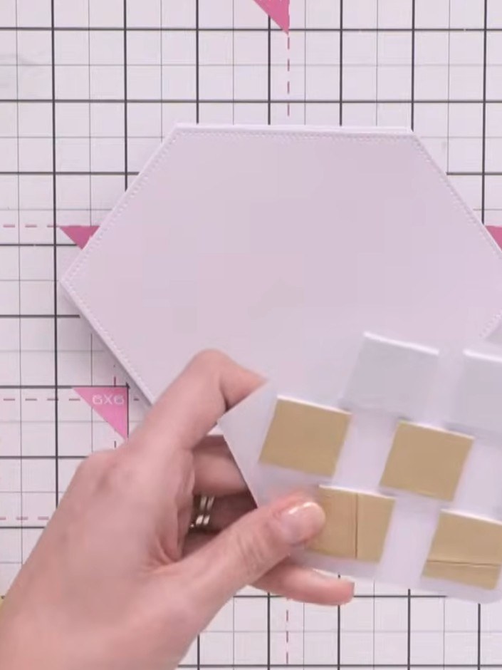 Shaped Easel Card with Waste-Free Die Layers - the finished project