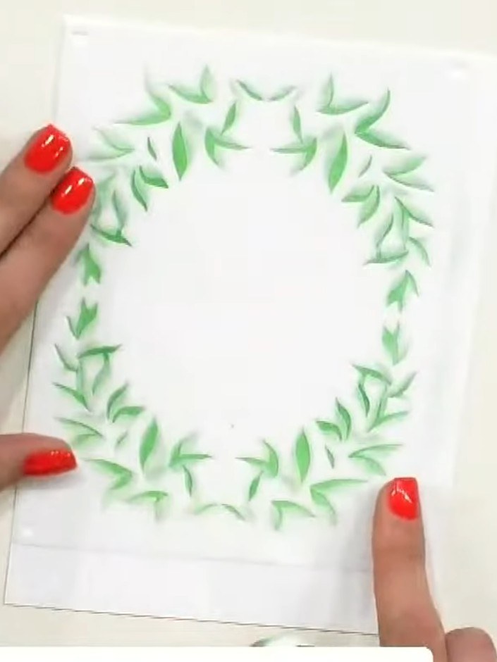 Step 8: Secure the coordinating die over the stamped floral frame using tape. Run through your die-cutting machine to 
