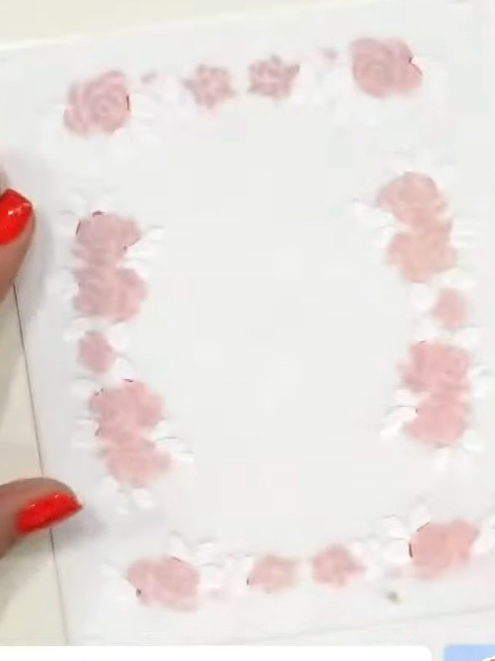 Step 6: Die-cut the frame using the coordinating exterior die from the stamp and die set. Secure the die in position w