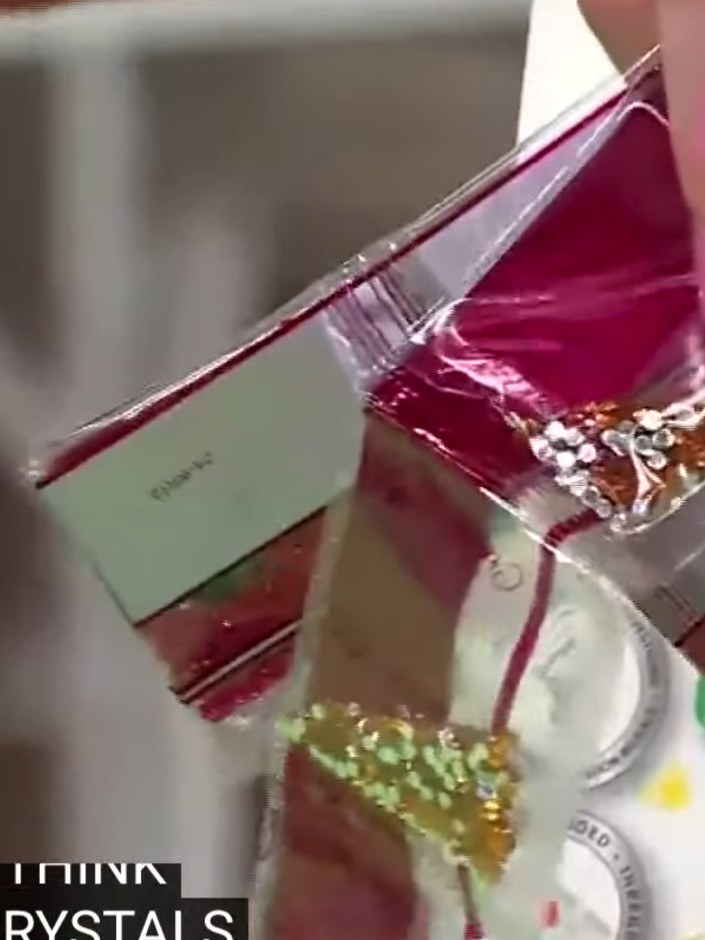 Step 7: Store any leftover crystals in the provided bags for future projects. You receive one and a half times the cry