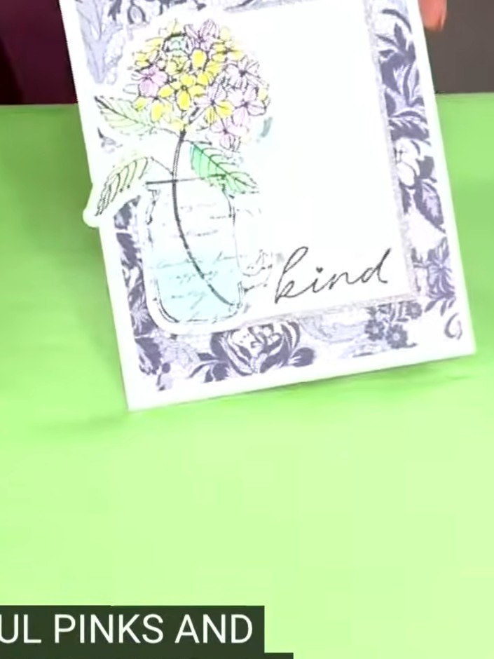 Tarjeta en capas con vellum y diseño Spring Morning - the finished project