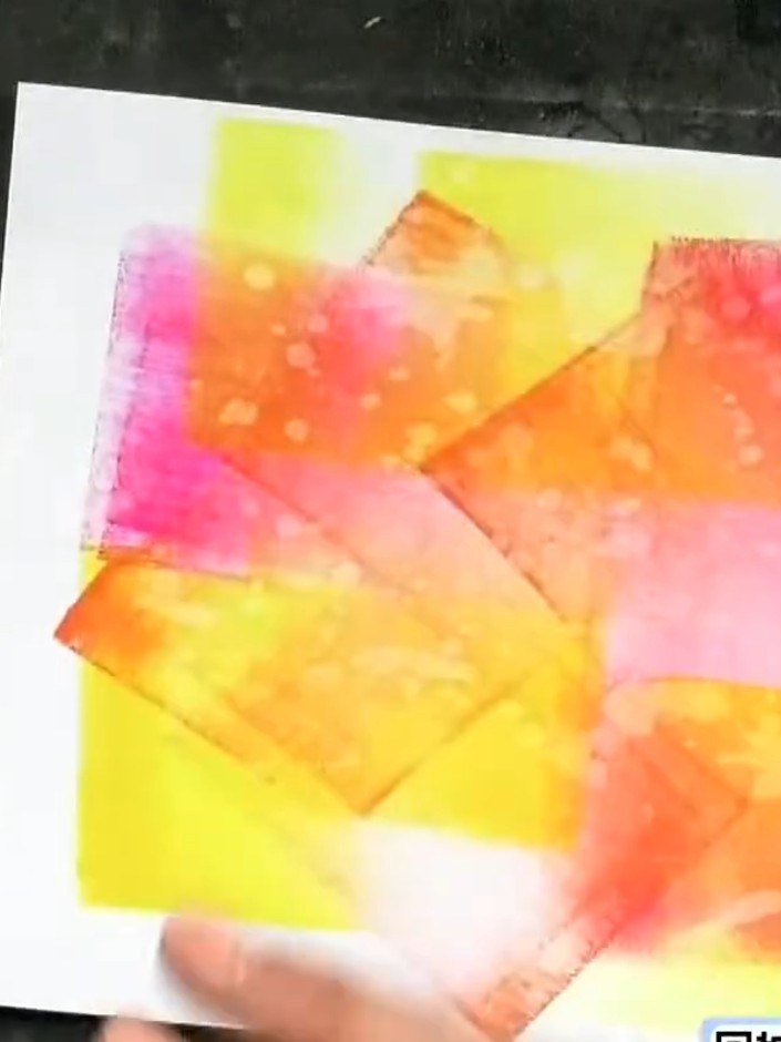 Step 5: Gently lift away some of the wet ink using a piece of tissue to control the intensity and create lighter areas