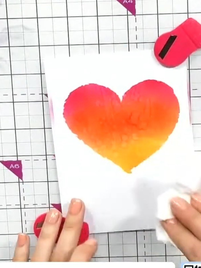 Step 6: Apply anti-static powder over the heart area using a powder puff or soft cloth to remove any moisture from the