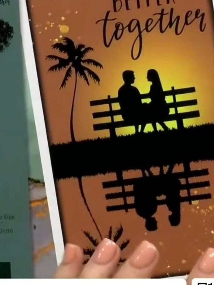 Step 1: Prepare your card base using white cardstock. Apply a sunset-inspired colour wash using water-reactive inks, b