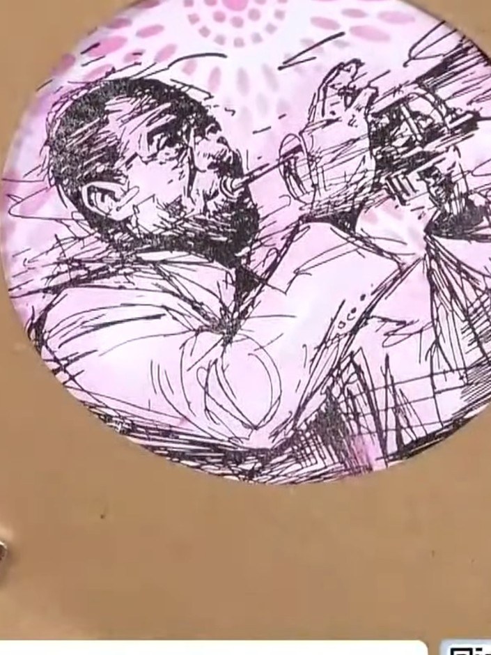 Step 7: Con un bolígrafo negro, dibuja a mano un marco divertido alrededor del borde de tu tarjeta para terminar el diseño.