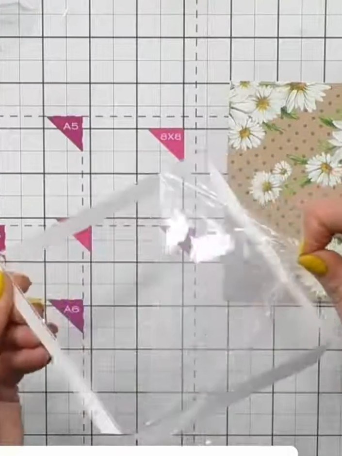 Step 3: Bend the acetate window forward and then back to create flexibility and durability in the card mechanism befor