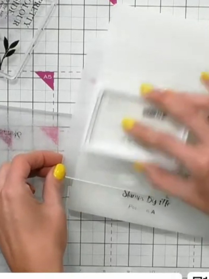 Step 2: Apply white ink to both sides of the high-definition 3D heart embossing folder using a dauber or sponge, tappi