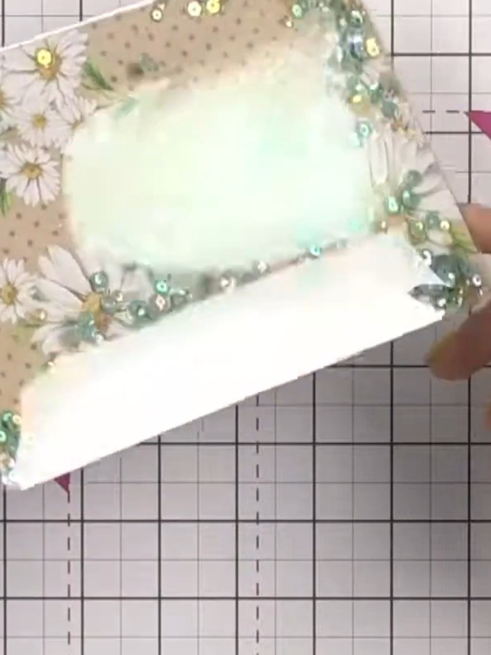 Step 12: Peel away and remove the protective film from the front of the acetate shaker window to reveal the crystal-cle