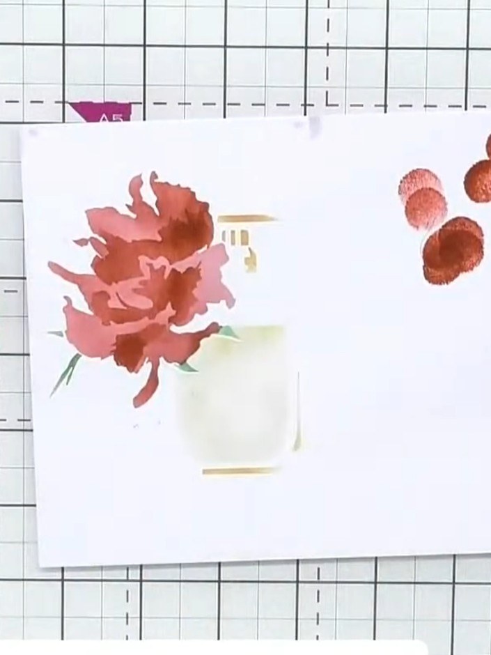 Tarjeta de frasco de perfume Quattro D - the finished project