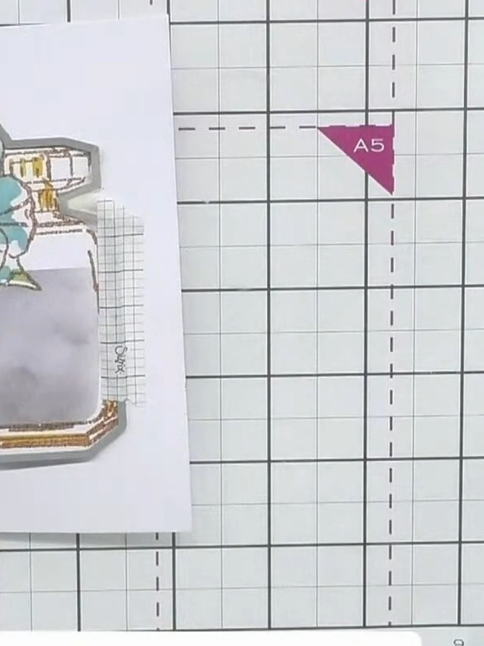 Step 10: Place the die-cut perfume bottle into the 3D embossing folder, carefully lining it up with the embossed detail