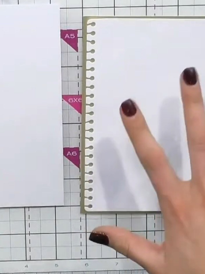 Step 1: Select a coordinating pattern paper from your stash. Cut it to A5 size or an appropriate size to fit your card