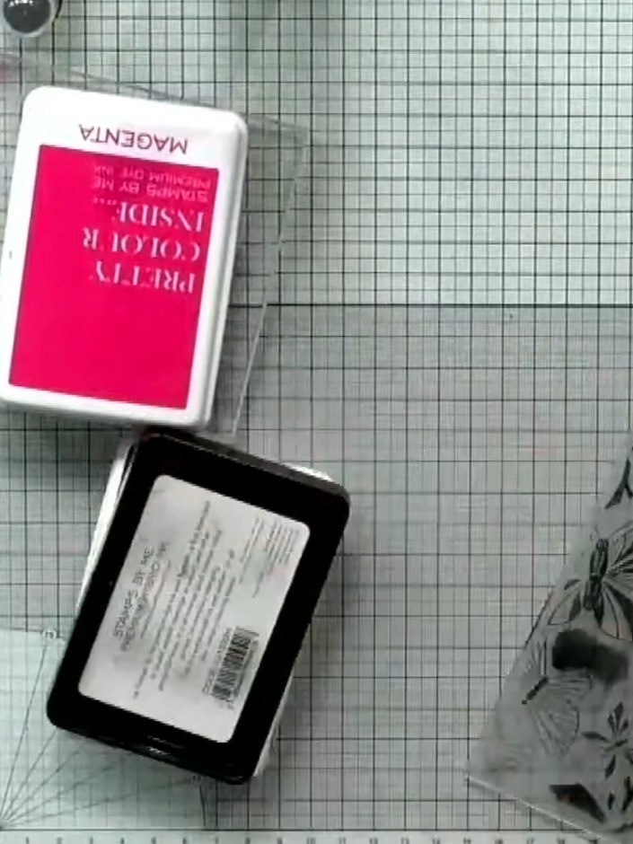 Step 2: Place the coloured paper inside the Kaleidoscope embossing folder. Run the folder with the paper through the e