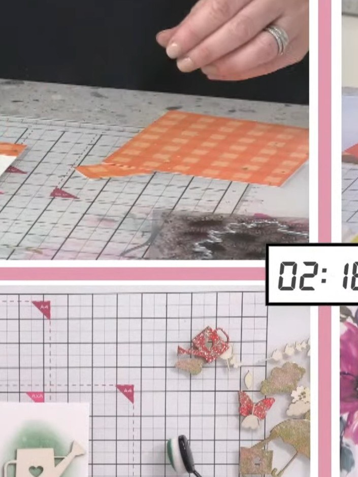 Step 4: Adhere wooden ply embellishments to your card to add textured dimension. Position them where desired on your d