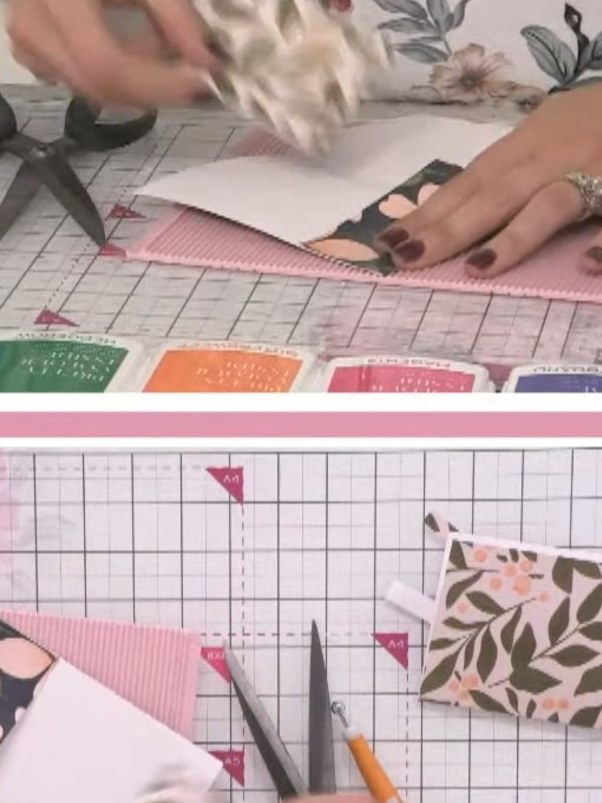 Step 6: Add any final touches to your landscape card. You can include a sentiment or greeting if desired. Smooth down 