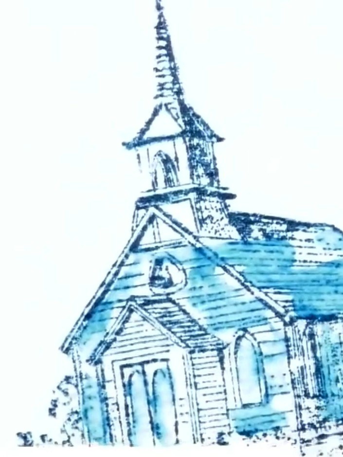 Step 2: Position the church stamp onto your card and push down firmly to ensure all the detail transfers clearly. The 
