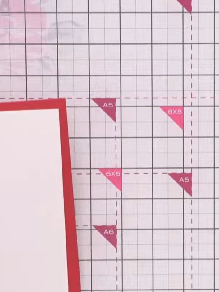 Step 2: Cut a white watercolour card panel measuring 4×7¾ inches. This will nest on the front of the red card base, cr