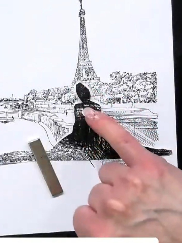 Step 3: Apply extra pressure around the edges of the mask with your finger to ensure good contact with the card. This 