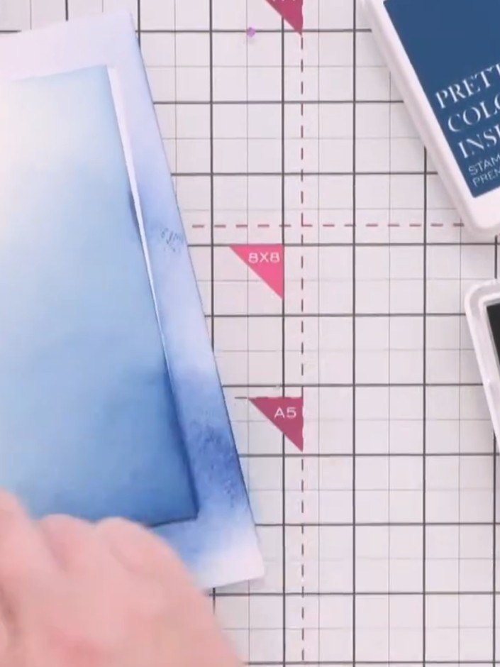 Step 4: Build up the colour gradually by applying more ink with gentle pressure. Pull the Tiffany ink further across t