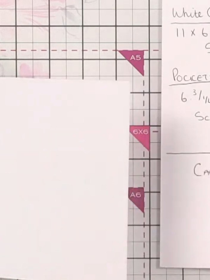 Step 4: Score each pocket piece at half inch and one inch. Turn the piece and score again at half inch and one inch to