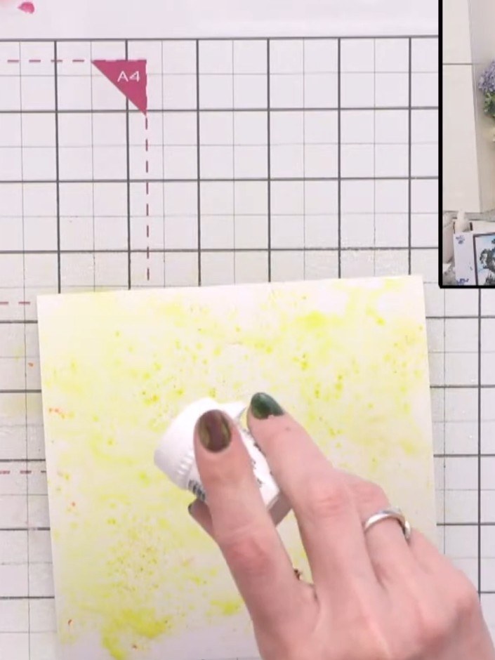 Step 3: Dry the background thoroughly using a heat gun. Start from one side and work across the surface, then finish b