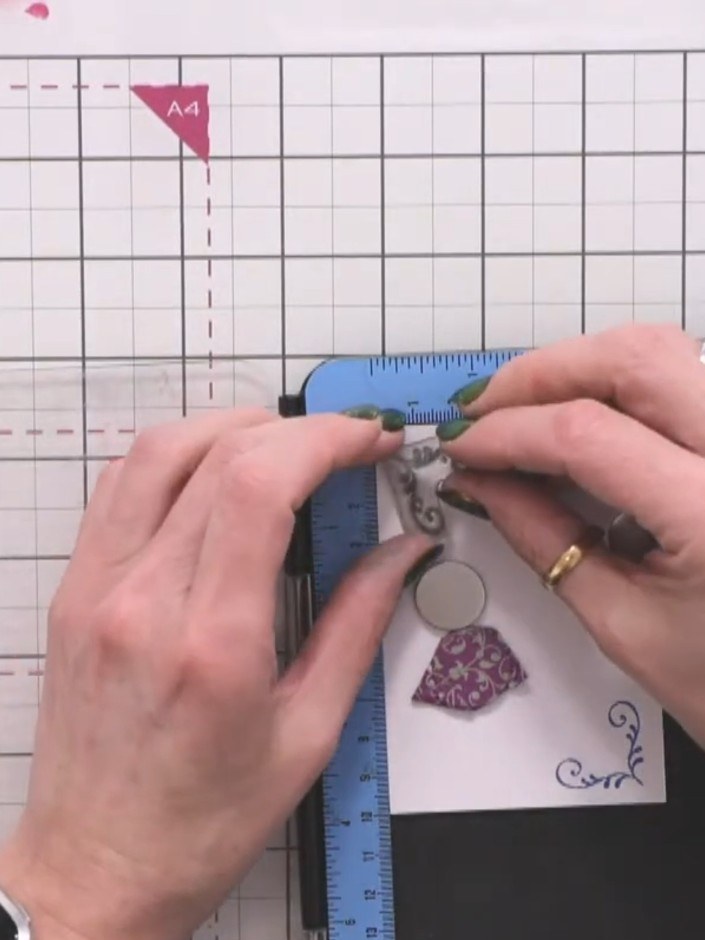 Step 5: Add sentiment stamps such as 'Love you' using dark ink to complement the sheep design. Position the stamps in 