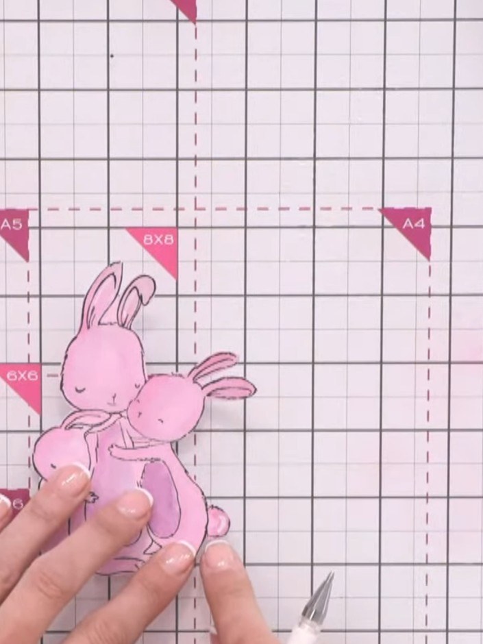 Step 13: Use a white gel pen to add highlights to the bunnies. Focus on the ears, tail, and tummy areas where light wou