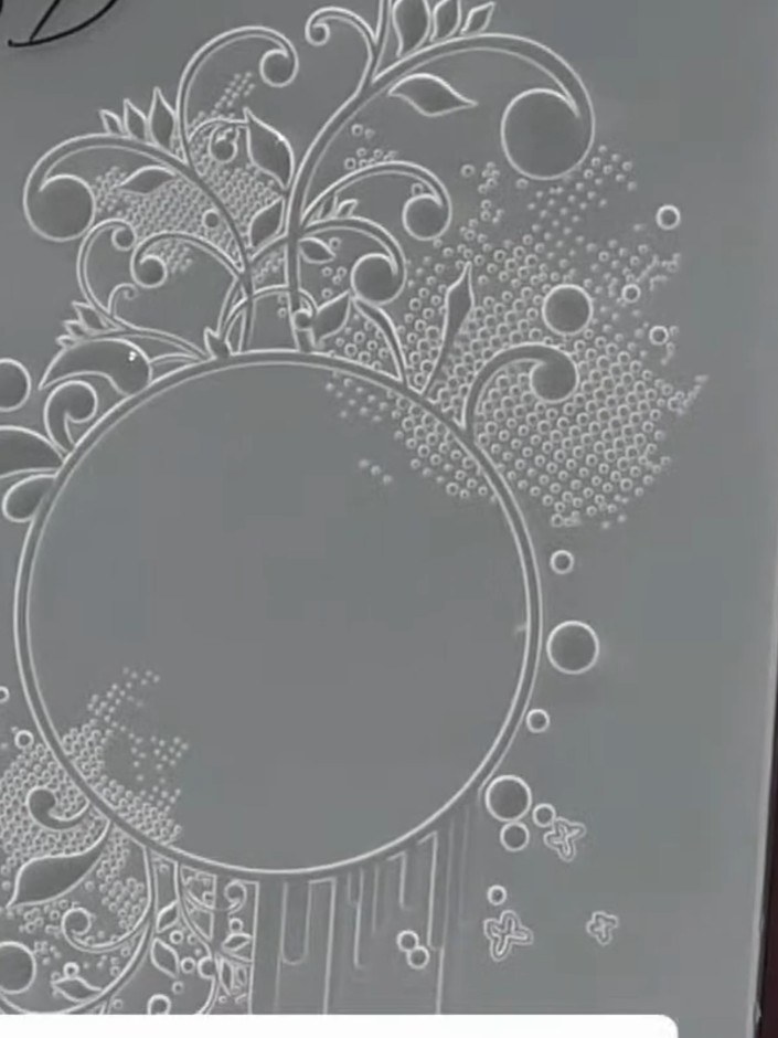 Step 9: Run the embossing folder through your die-cutting machine, applying steady pressure to create the embossed eff
