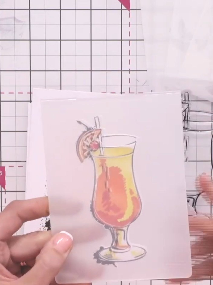 Step 5: Place the embossed die-cut design in front of the embossing folder. Check your die-cutting machine manufacture