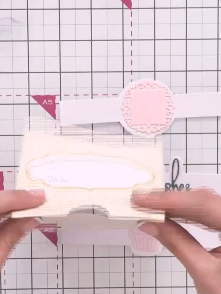 Step 3: Pinch along all the scored lines on the card to create clean, crisp folds. Work through each fold line systema