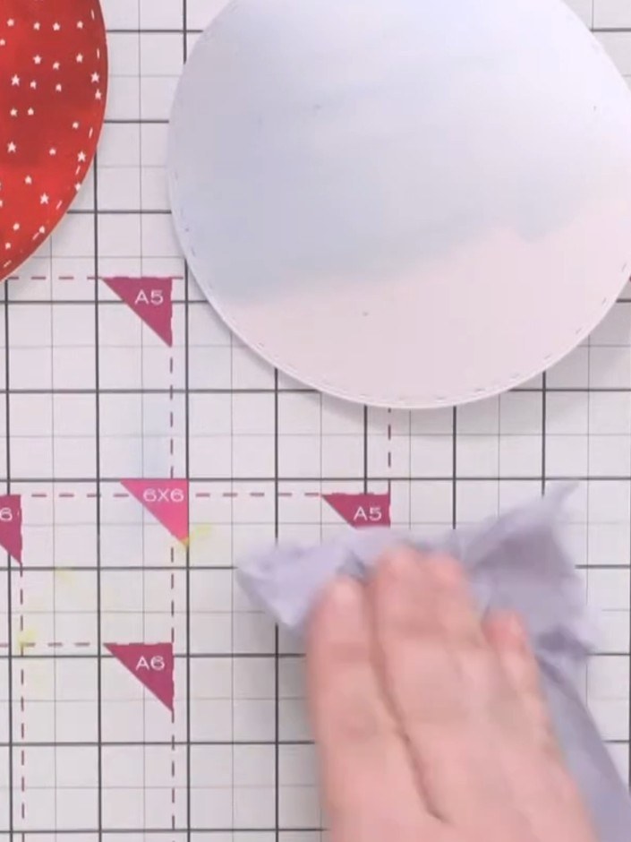 Step 14: Press the wet watercoloured pieces with paper towel to remove excess water. Dry thoroughly with a heat gun.