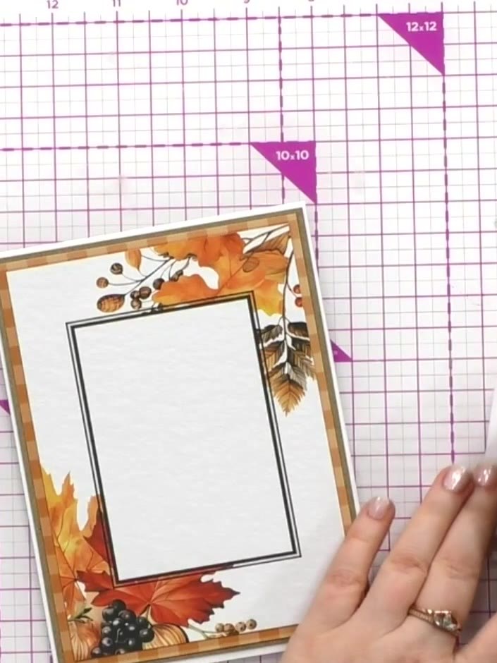 Step 6: Select one of the ATC card images from the kit. Apply foam pads to the back of the card image.