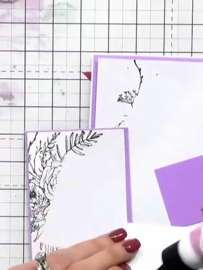 Step 8: Add sparkle to your fussy-cut floral element using a glitter pen or similar product. Apply the glitter to high