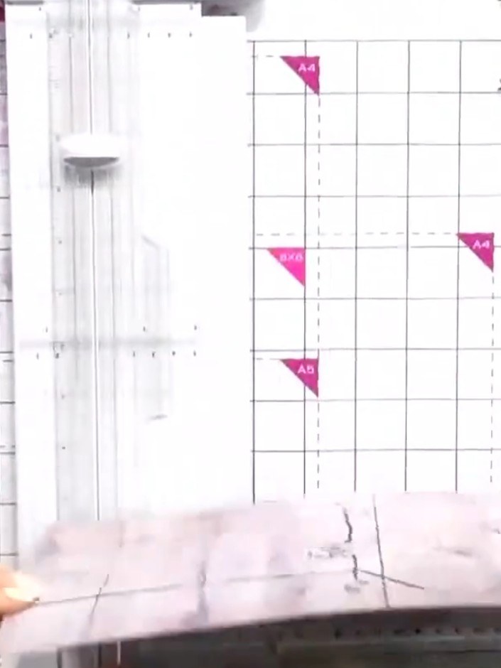 Step 3: Cut pieces of vellum to size using a trimmer or cutting mat and ruler. These vellum pieces will be used to cre