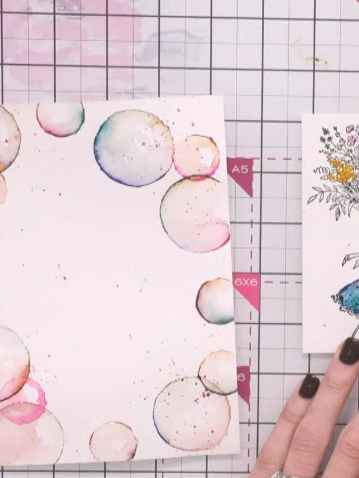 Step 8: Allow the painted areas to dry completely before adding any embellishments or sparkle. The watercoloured skirt