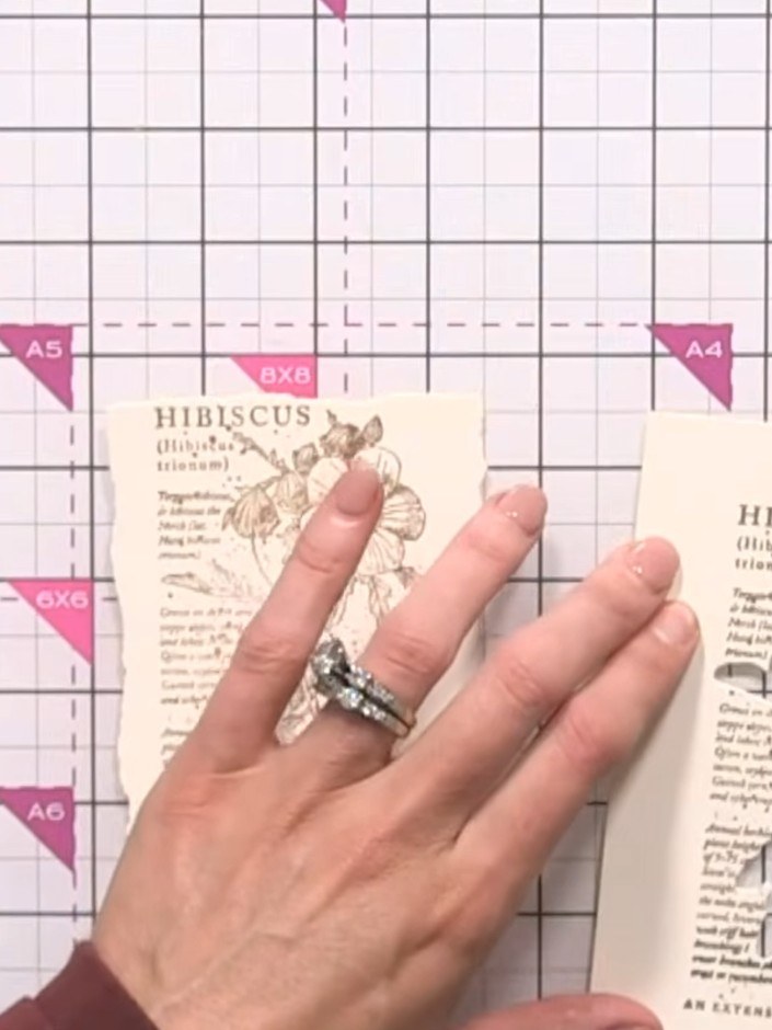Step 10: Using a blending brush, blend brown distress ink around the edges of the wallet insert to create a vintage dis