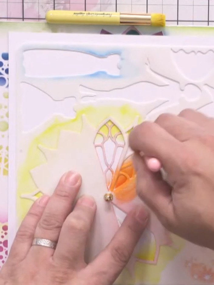 Stap 6: Add depth and definition by going back over sections with a darker shade of the same colour. Focus on creating