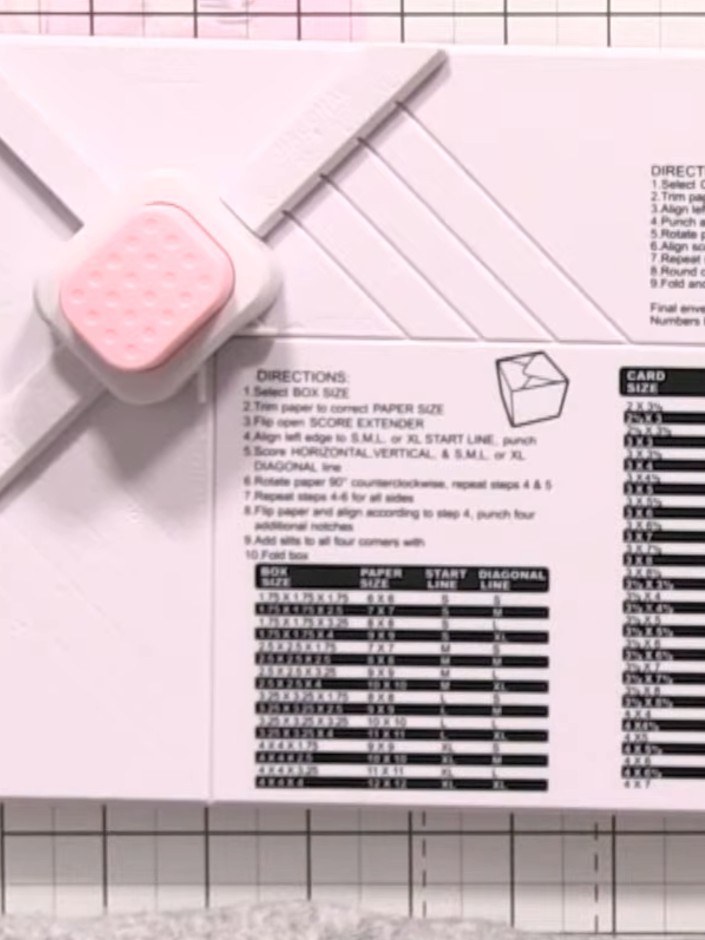 Step 1: Cut your card stock to 5 by 5 inches using the measurements on your craft mat or ruler.