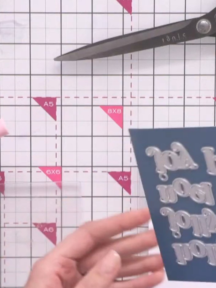 Step 5: Cut your chosen sentiment words from white and black cardstock using your die-cutting machine. This will creat