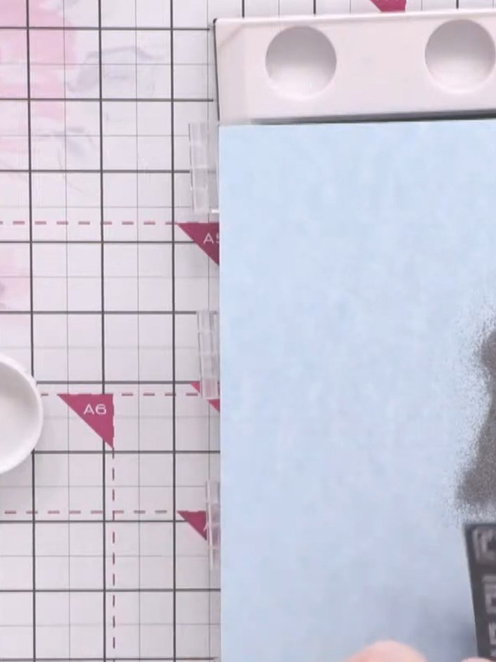 Step 5: Generously apply silver embossing powder over the entire stamped image, ensuring all the detail is covered. Ta