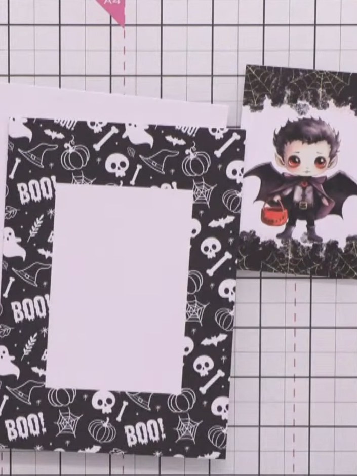 Step 5: Select a pre-printed sentiment from the kit's sentiment pad and set it aside for your card.
