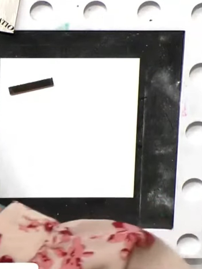 Step 8: Mount your finished watercolour rose design onto the white cardstock base. Add your chosen sentiment to comple