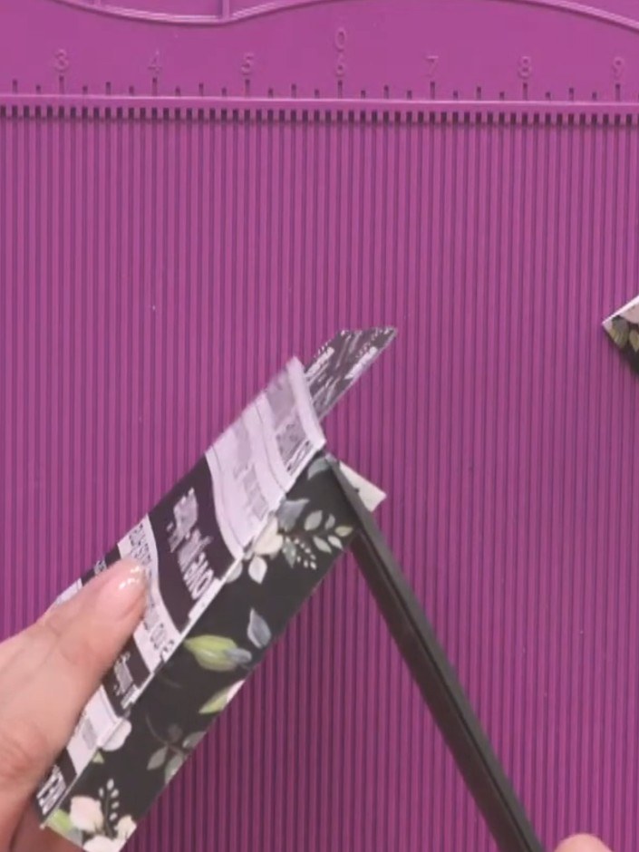 Step 7: Test-fit your tags or cards through the tunnel pocket to ensure they slide freely without catching on the edge